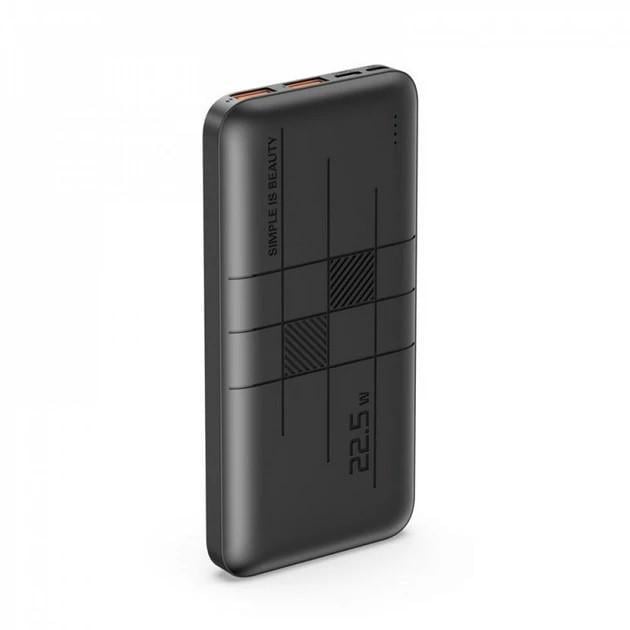 Повербанк Xо PR187 USB 22.5 W USB Type-C 20W 10000 mAh Черный