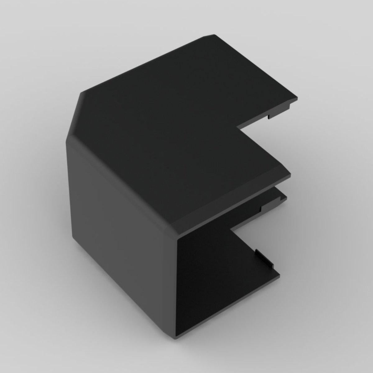 Угол наружный KOPOS для короба LH 40x40 мм ПВХ Белый (8646_FB)