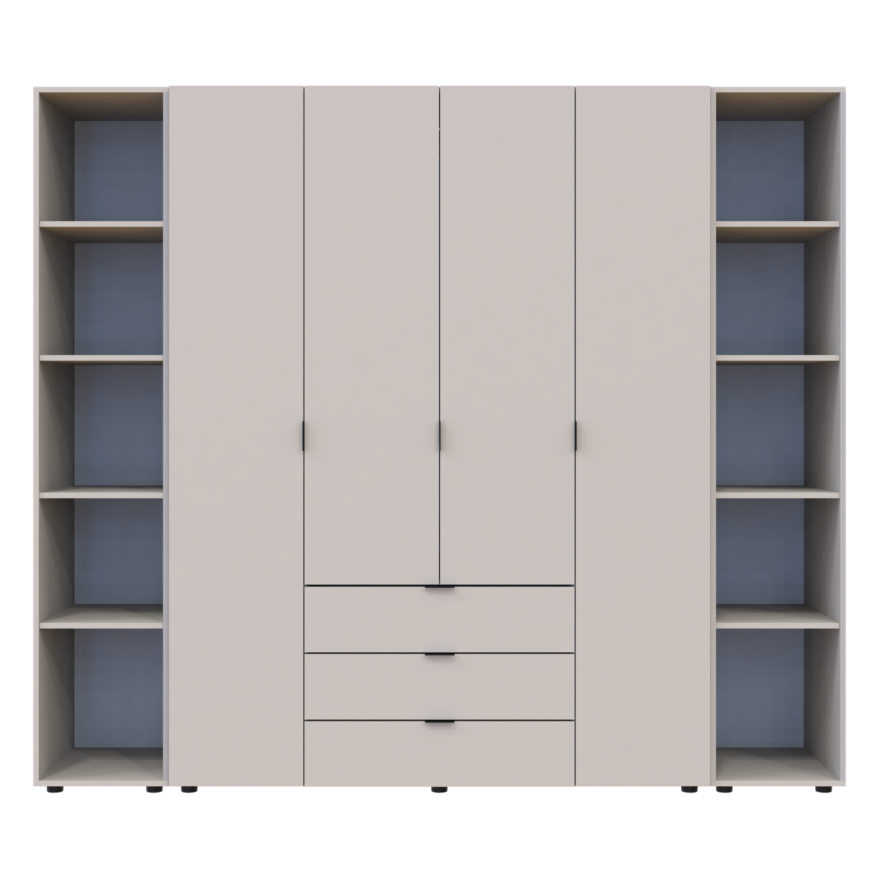 Комплект шкафов для одежды Doros Гелар 231,4х49,5х203,4 см 3 шт. Кашемир (DRS-011247)