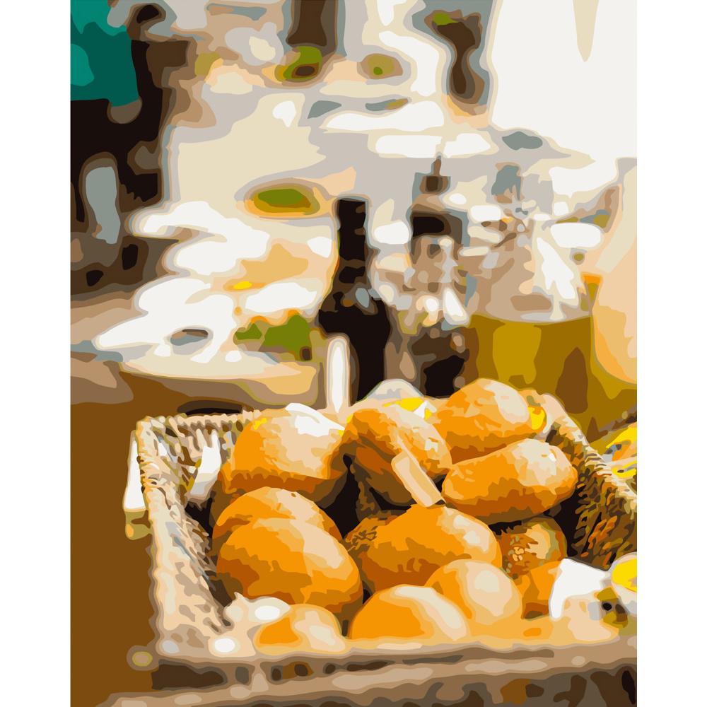 Картина по номерам Strateg Премиум Сдобные булочки 40х50 см (GS268)