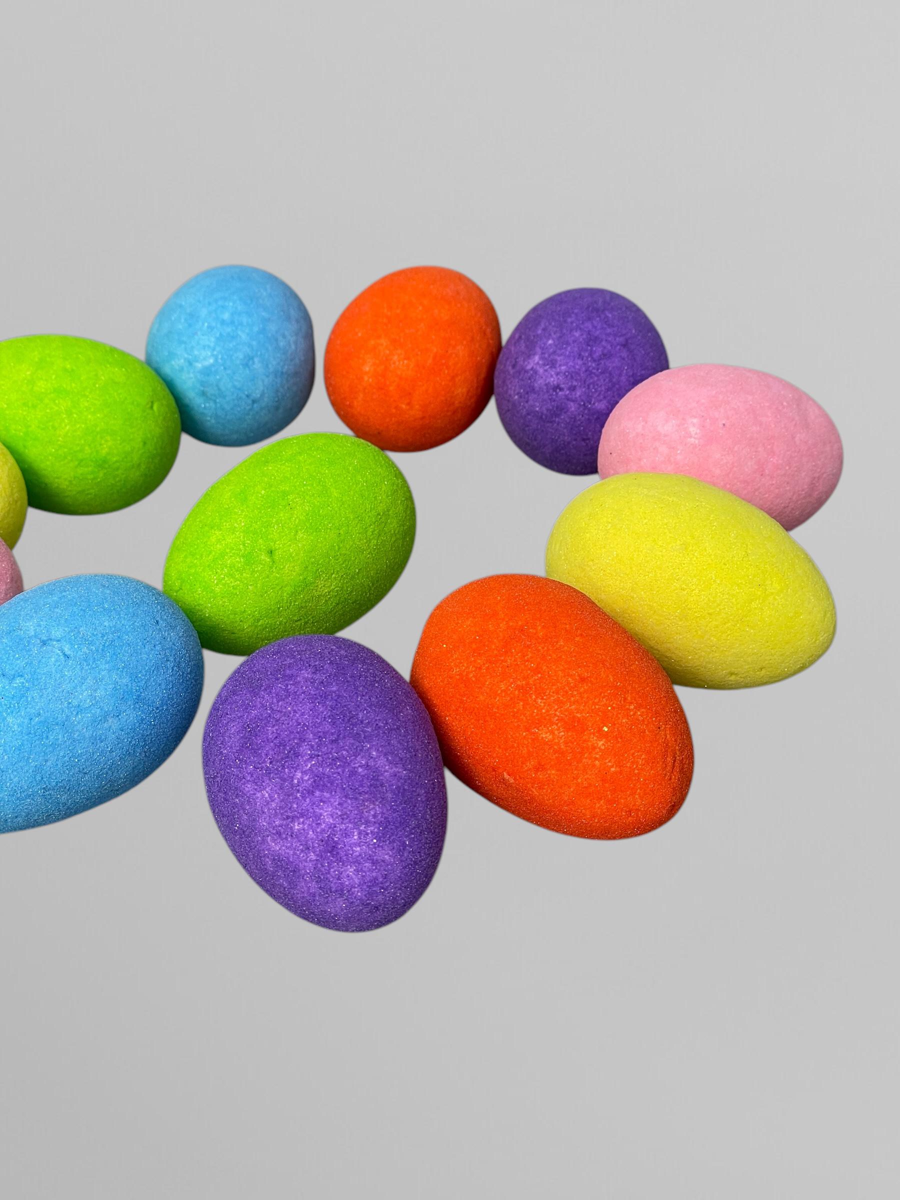 Пасхальные яйца для декора 4х6 см 12 шт. Разноцветный (С0113) - фото 4 Пасхальные яйца для декора 4х6 см 12 шт. Разноцветный (С0113) - фото 4