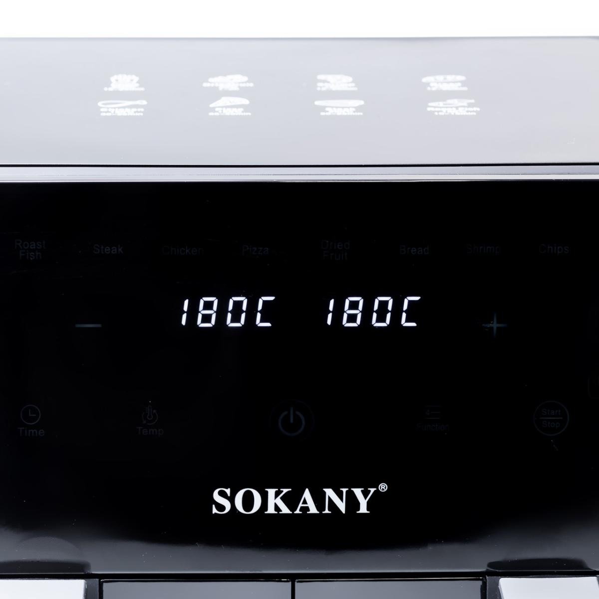 Аерогриль-фритюрниця Sokany SK-10005 сенсорна 10 л Чорний (100-107-SK-10005) - фото 14