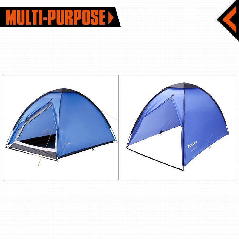 Палатка двухместная KingCamp Backpacker Blue (KT3019) - фото 4