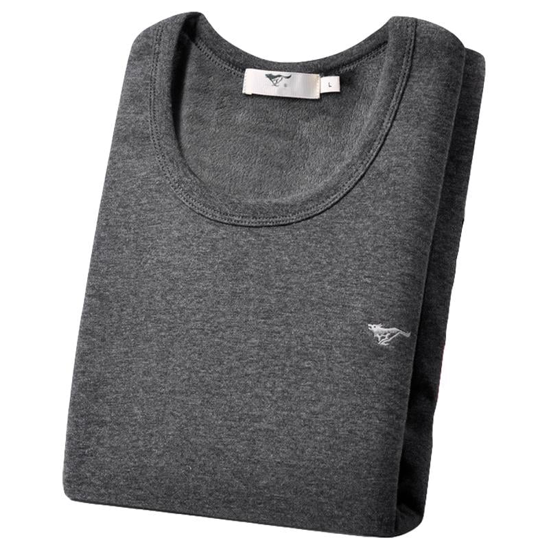 Термобелье мужское хлопковое комплект кальсоны и кофта с мехом -5-20°С L Серый - фото 4 Термобелье мужское хлопковое комплект кальсоны и кофта с мехом -5-20°С L Серый - фото 4