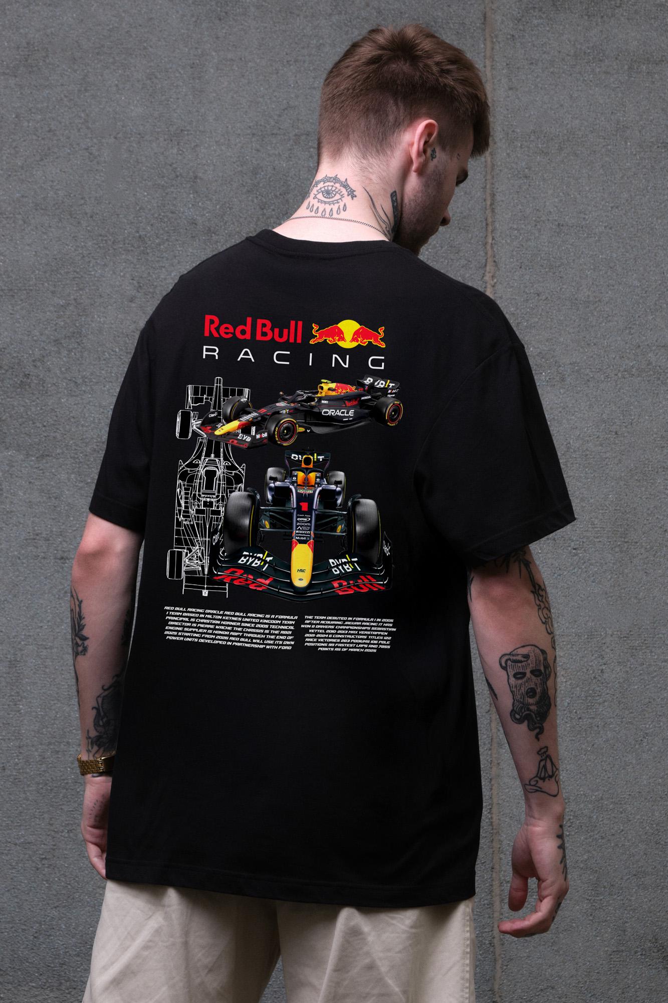 Футболка чоловіча Without з принтом Redbull оверсайз S/M Black (S8049664)