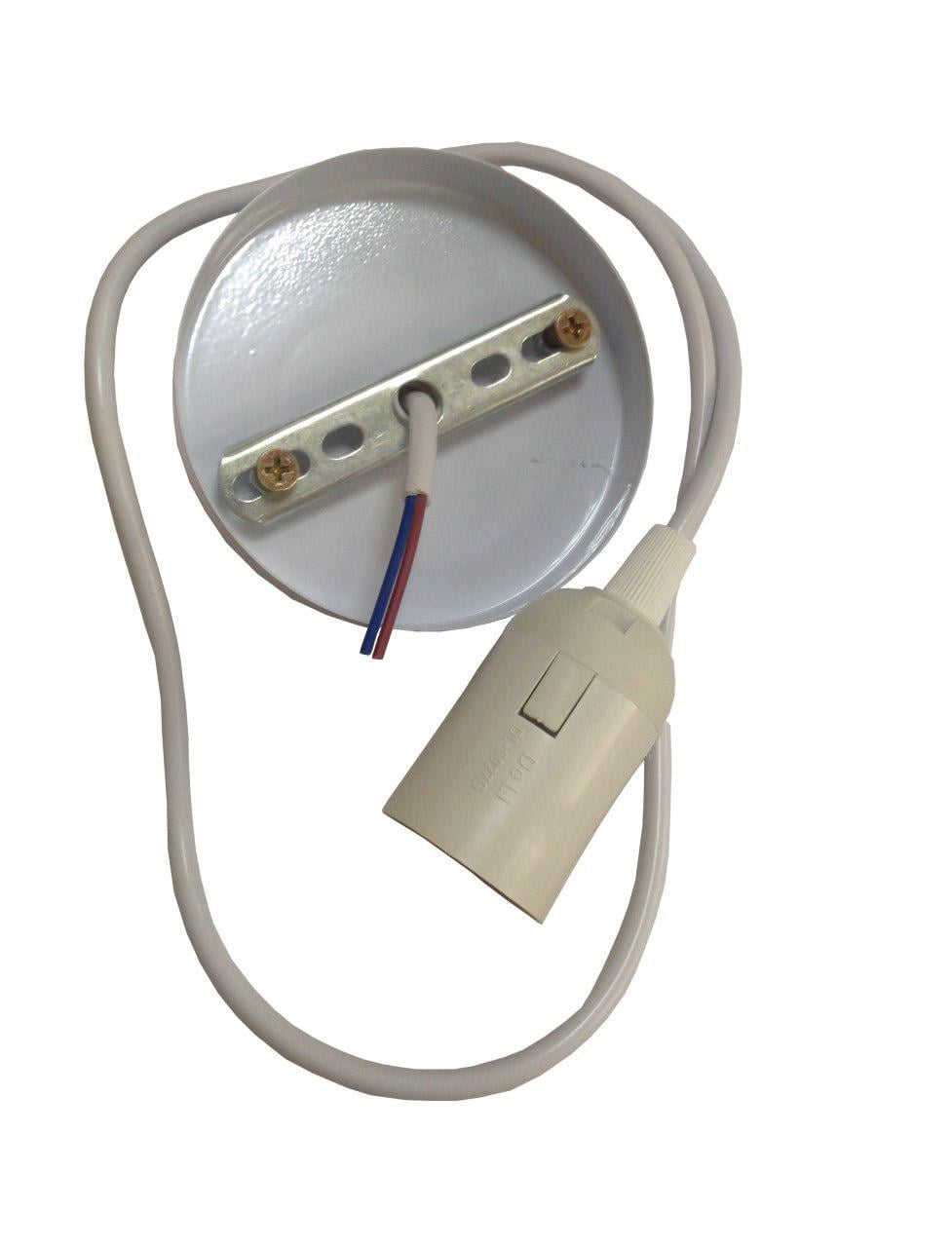 Патрон подвесной Lumano винтаж металлический с проводом Белый