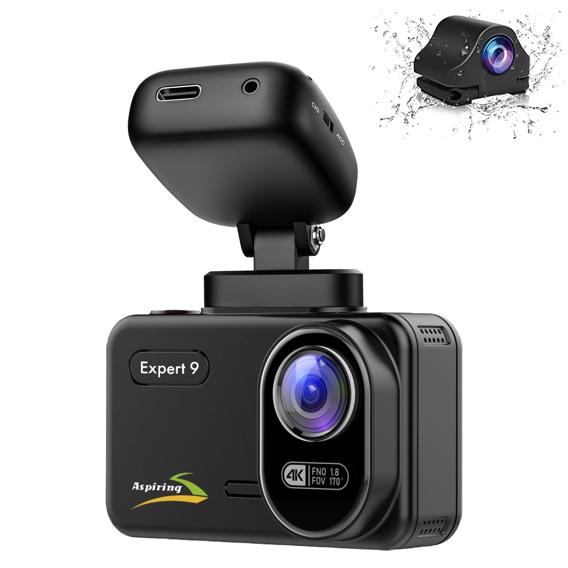 Видеорегистратор автомобильный Aspiring Expert 9 Speedcam Wi-Fi GPS 2K 2 камеры (EX123SS)