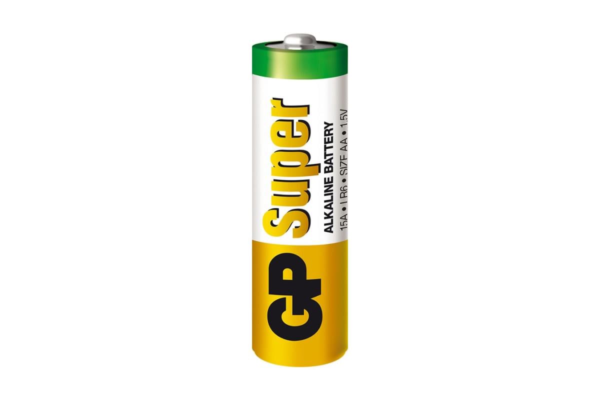 ᐉ Батарейкa GP Super Alkaline GP15A-S2 LR6 AA щелочная 1,5 В (72402)