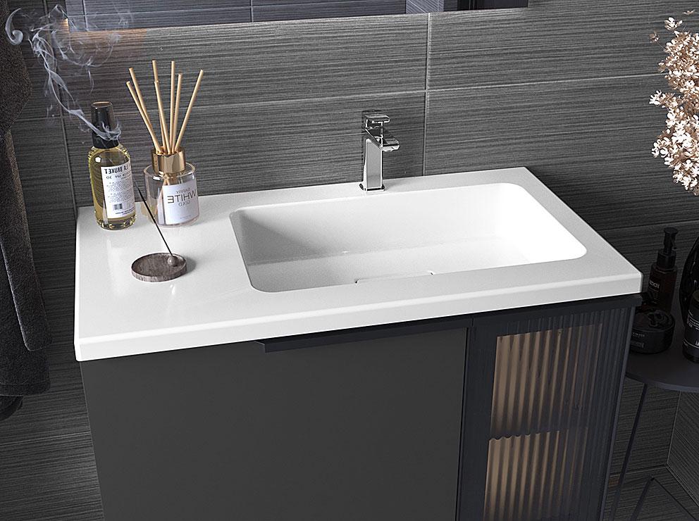 Умивальник накладний Status Vega Low 80 L White (685) - фото 13