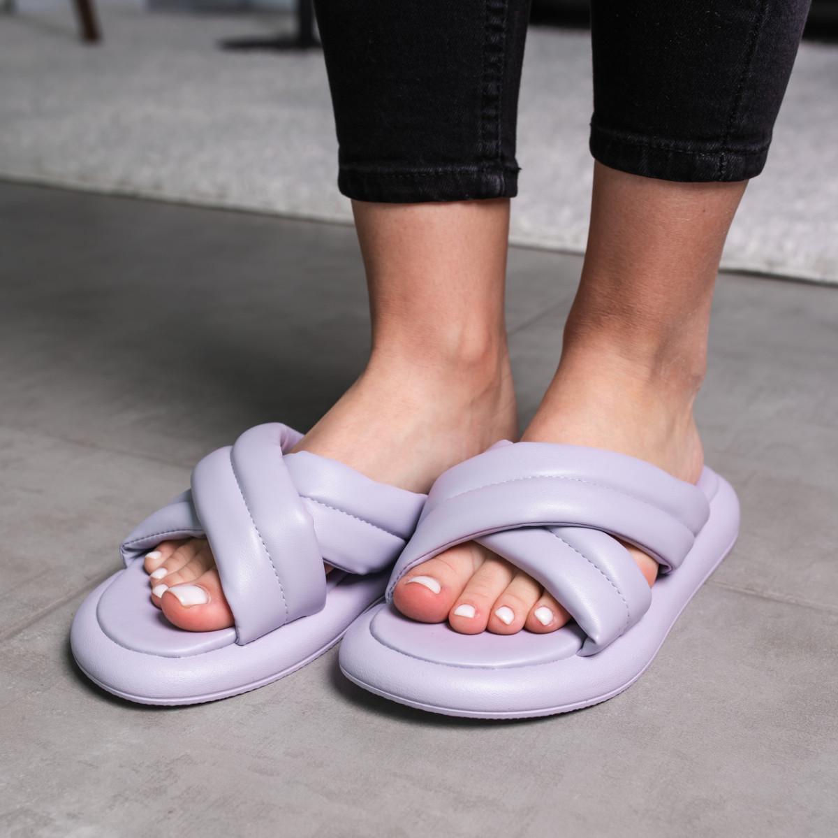 Шлепанцы женские Fashion р. 38 24,5 см Сиреневый (3664)