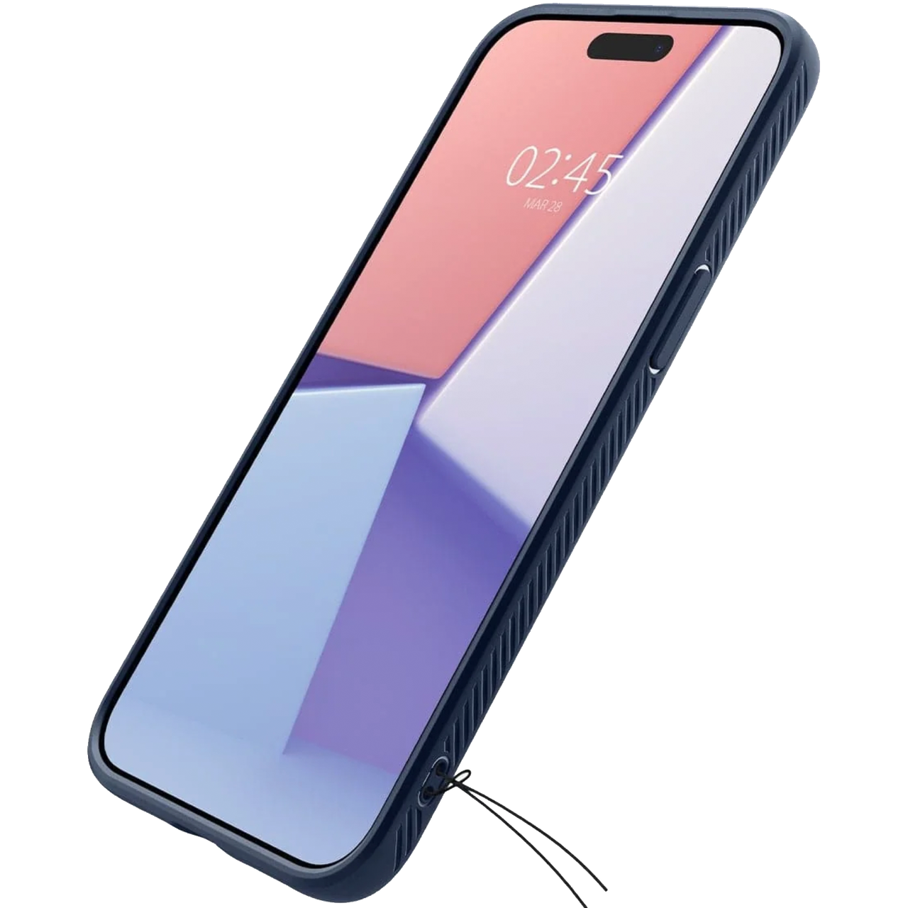 Чохол накладка Spigen Liquid Air Case for iPhone 15 Pro Max Blue (ACS06563) - фото 9