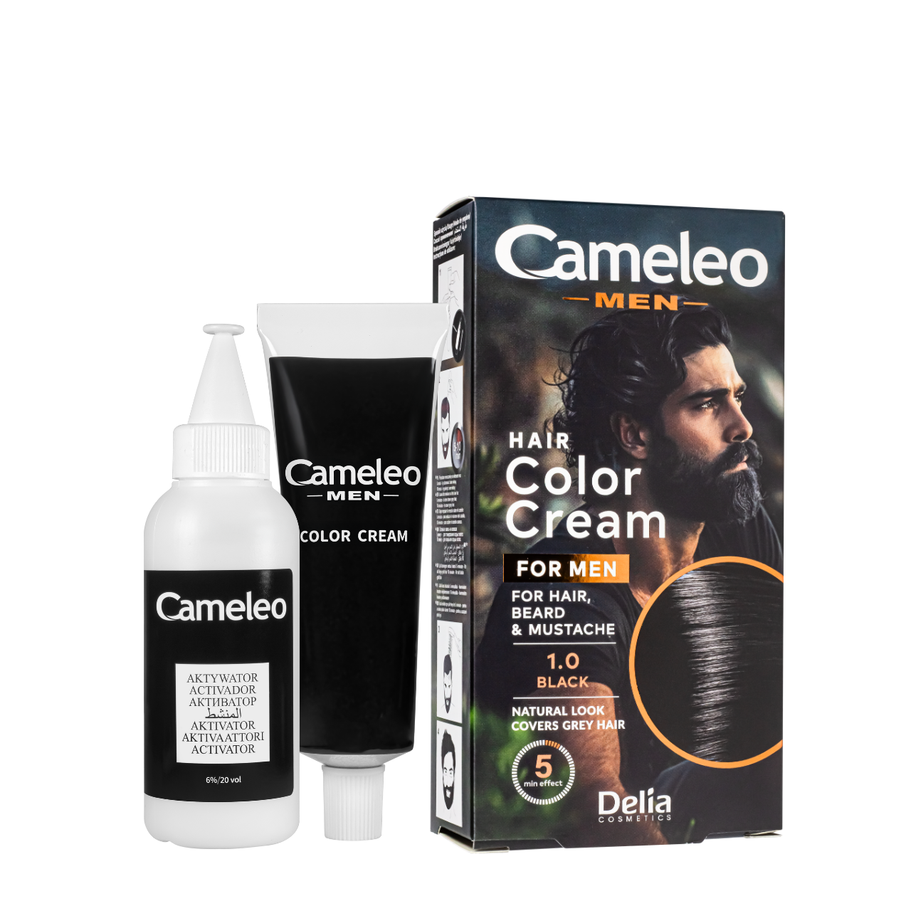 Краска для бороды и усов Delia Cosmetics Cameleo Men 30 мл