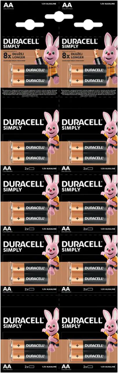 Батарейка Duracell AA LR6 пальчик (1364)