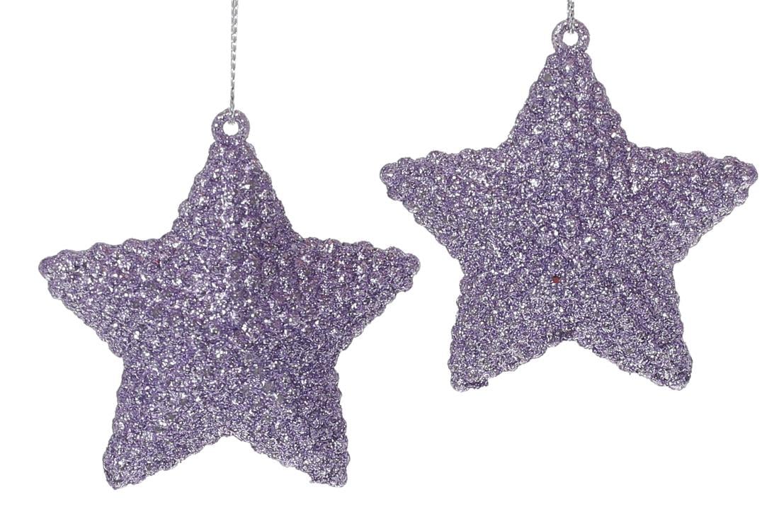 Набор новогодних подвесок BonaDi Звезда 2 шт. (113-855)