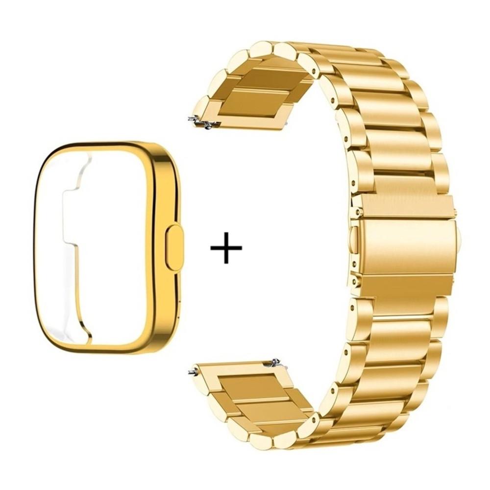 Комплект для часов Amazfit Bip 5/5Pro Rolex design защитный чехол и ремешок 22 мм Золотой (2530069816) Комплект для часов Amazfit Bip 5/5Pro Rolex design защитный чехол и ремешок 22 мм Золотой (2530069816)