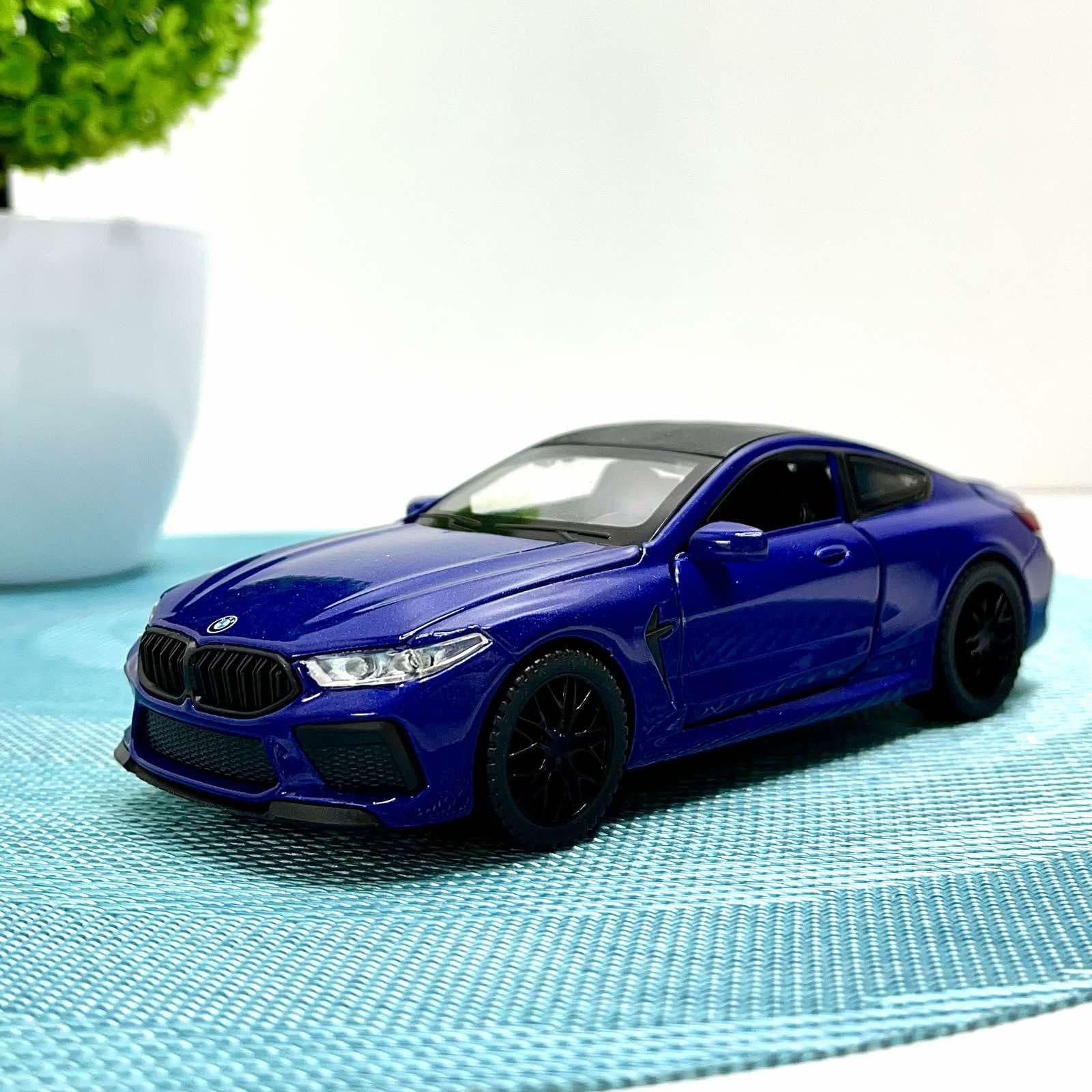 Машинка металлическая АвтоЭксперт ВМВ m 8 1:32 свет/звук Синий (42212)