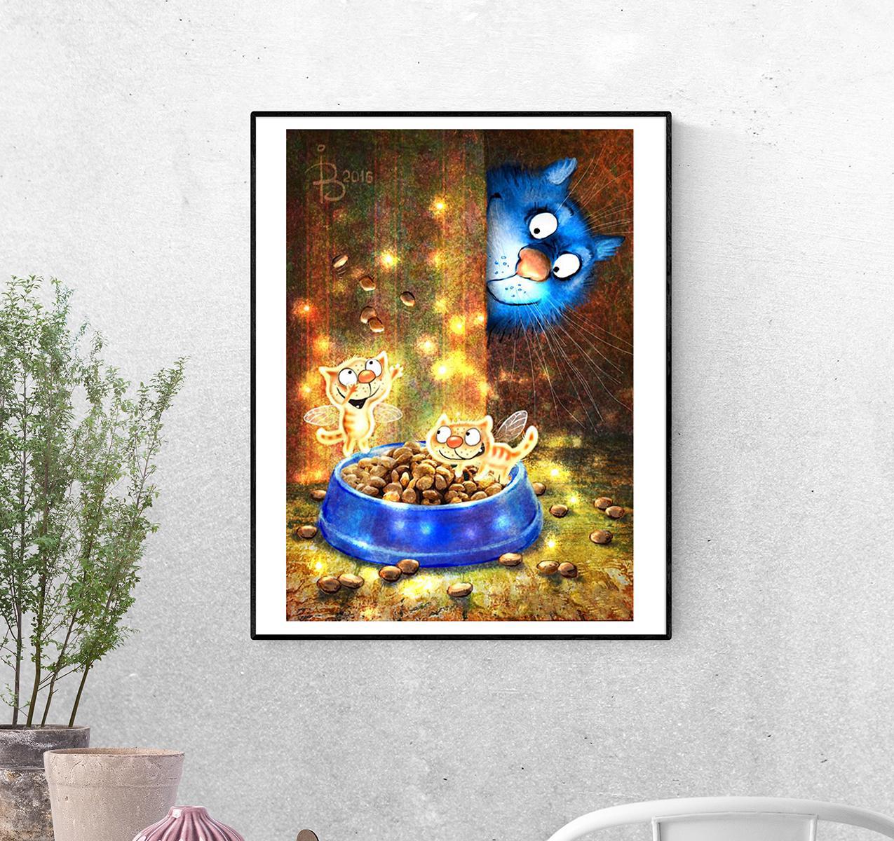 Постер Котофейки корм воруют формат А-4