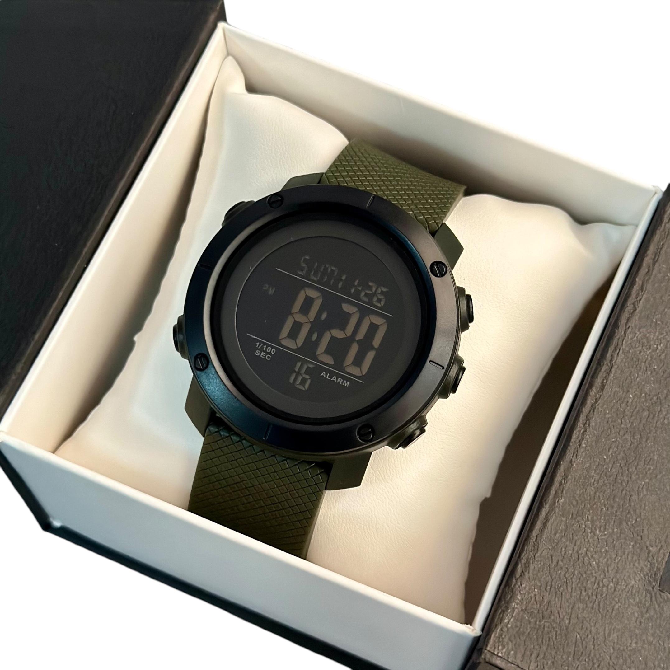 Часы наручные мужские Skmei 1426 водостойкие Олива - фото 2 Часы наручные мужские Skmei 1426 водостойкие Олива - фото 2