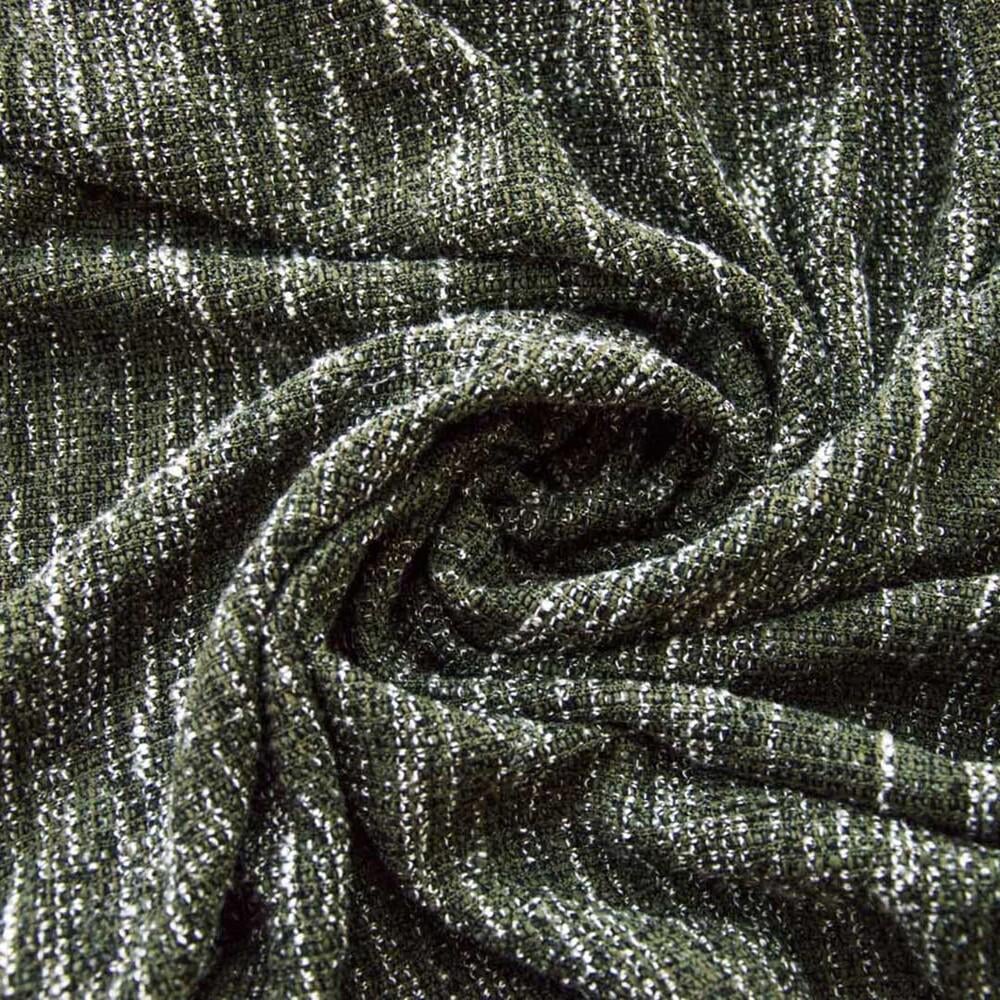 Ткань трикотаж Меланж букле V-1/7 Хаки (12673)