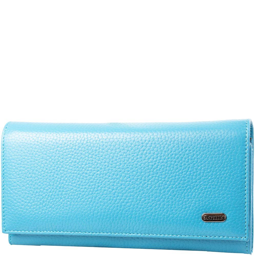 Кошелек женский кожаный CANPELLINI 1226 Голубой