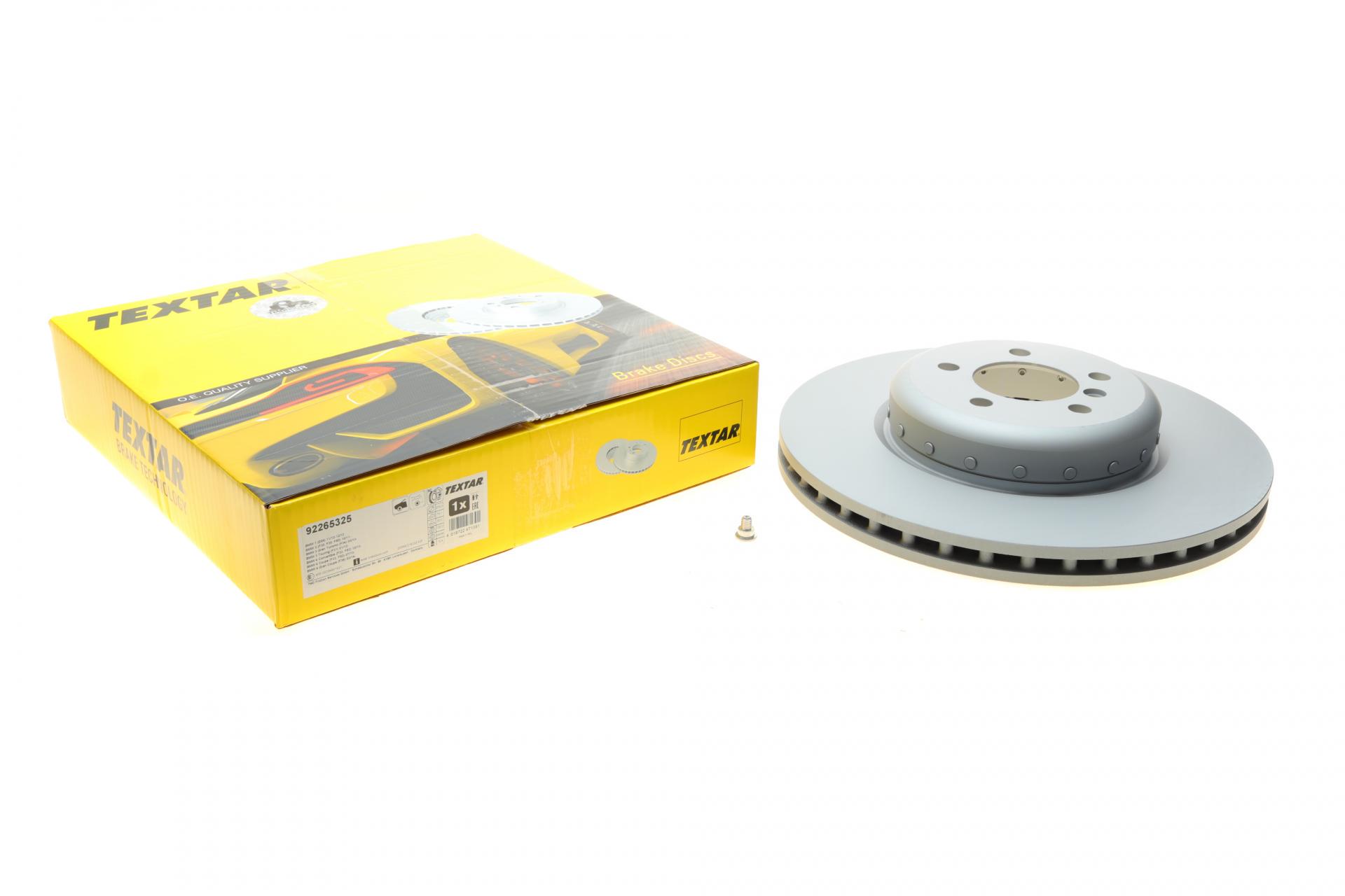 Диск гальмівний передній TEXTAR BMW 3 F30/F80/4 F32/F82 11-18 370x30 мм PRO+ (92265325 TEXTAR)