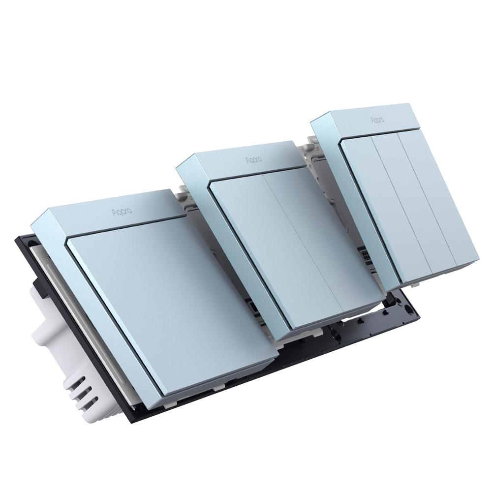 Выключатель Aqara H1M 2 клавиши Zigbee Синий - фото 6