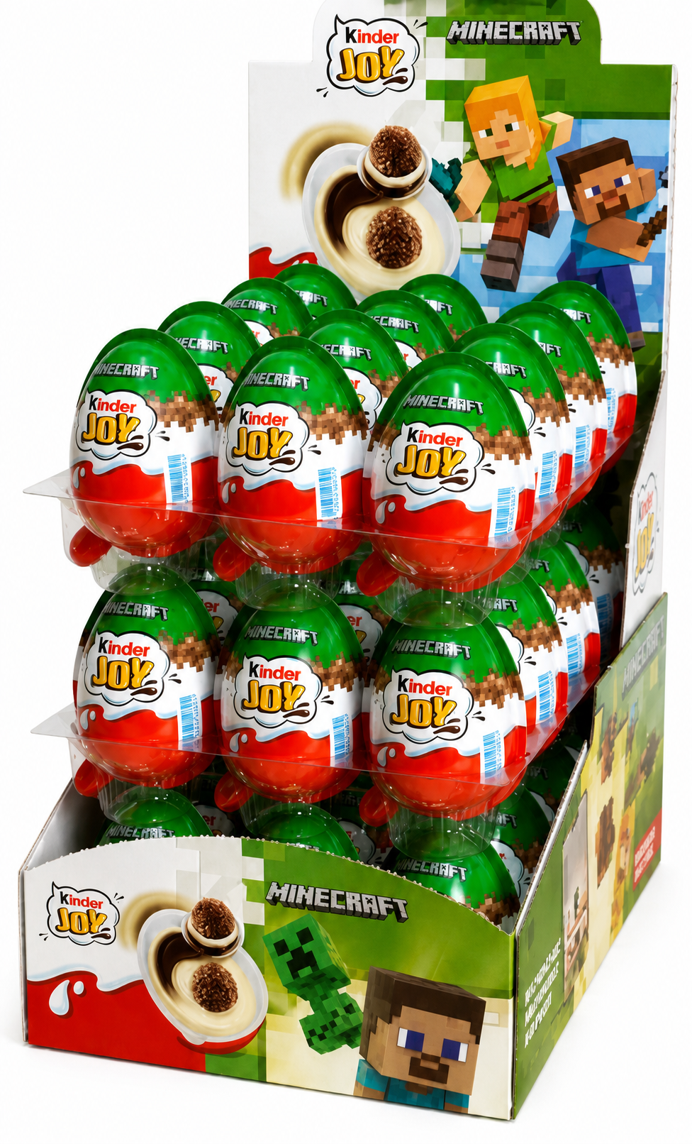 Яйца шоколадные Kinder Joy Minecraft молочный шоколад 36 шт. 720 г