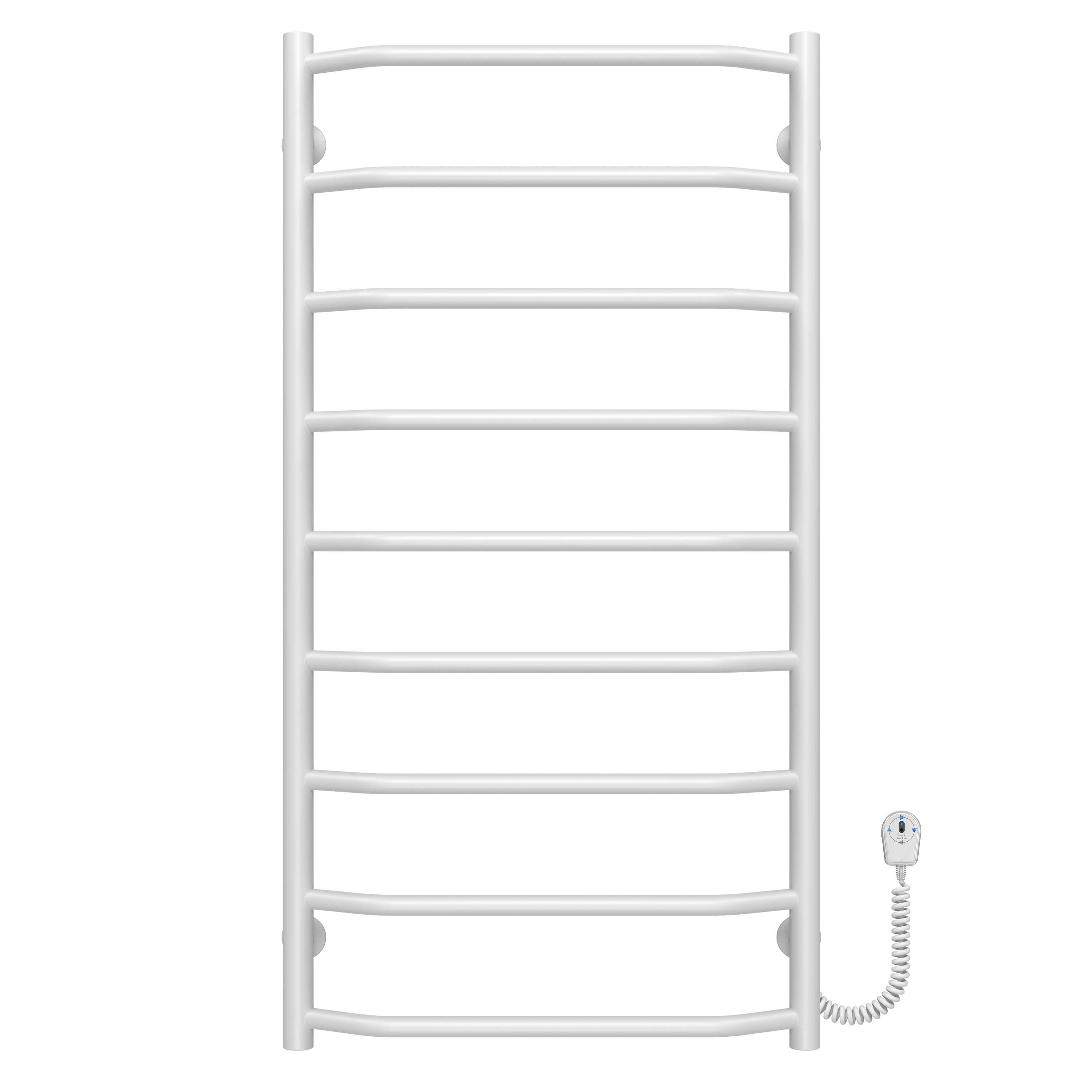 Полотенцесушитель электрический Deffi Трапеция П9 EF16 правое подключение нержавеющая сталь 500х1000 мм Белый (C.TR.100.50.9.EWR5)