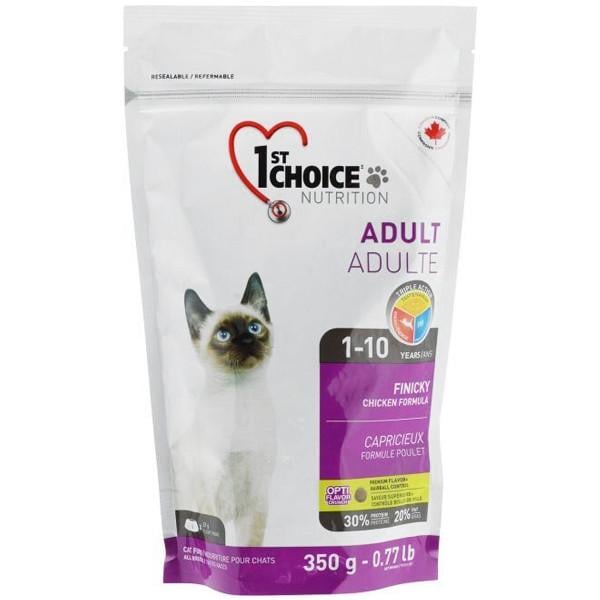 Корм сухий для вибагливих і активних котів 1st Choice Finicky Chicken 350 г (11237226)