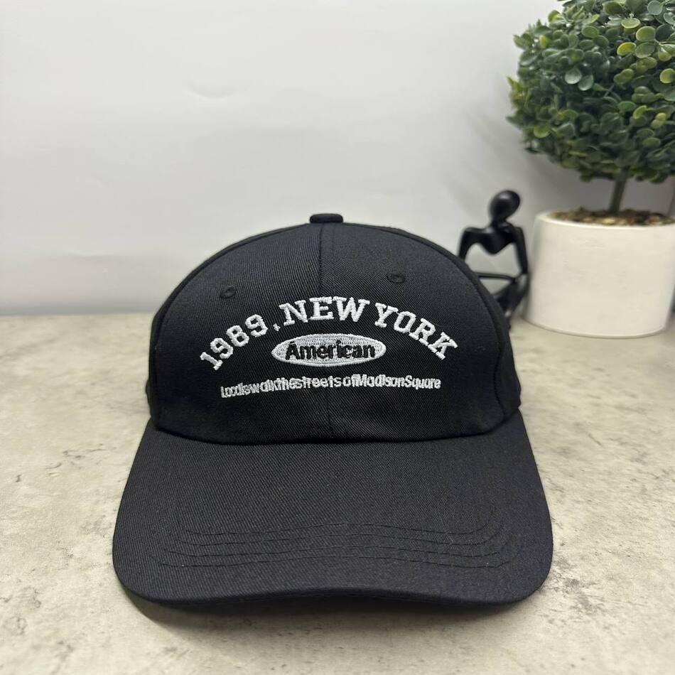 Кепка-бейсболка літня New York OS Чорний (00207) - фото 2 Кепка-бейсболка літня New York OS Чорний (00207) - фото 2