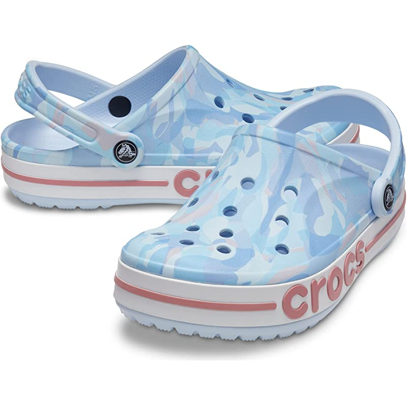 Сабо чоловічі Crocs Bayaband Bubble Camo Clog Mineral р. 44-45 Бірюзовий (11306)