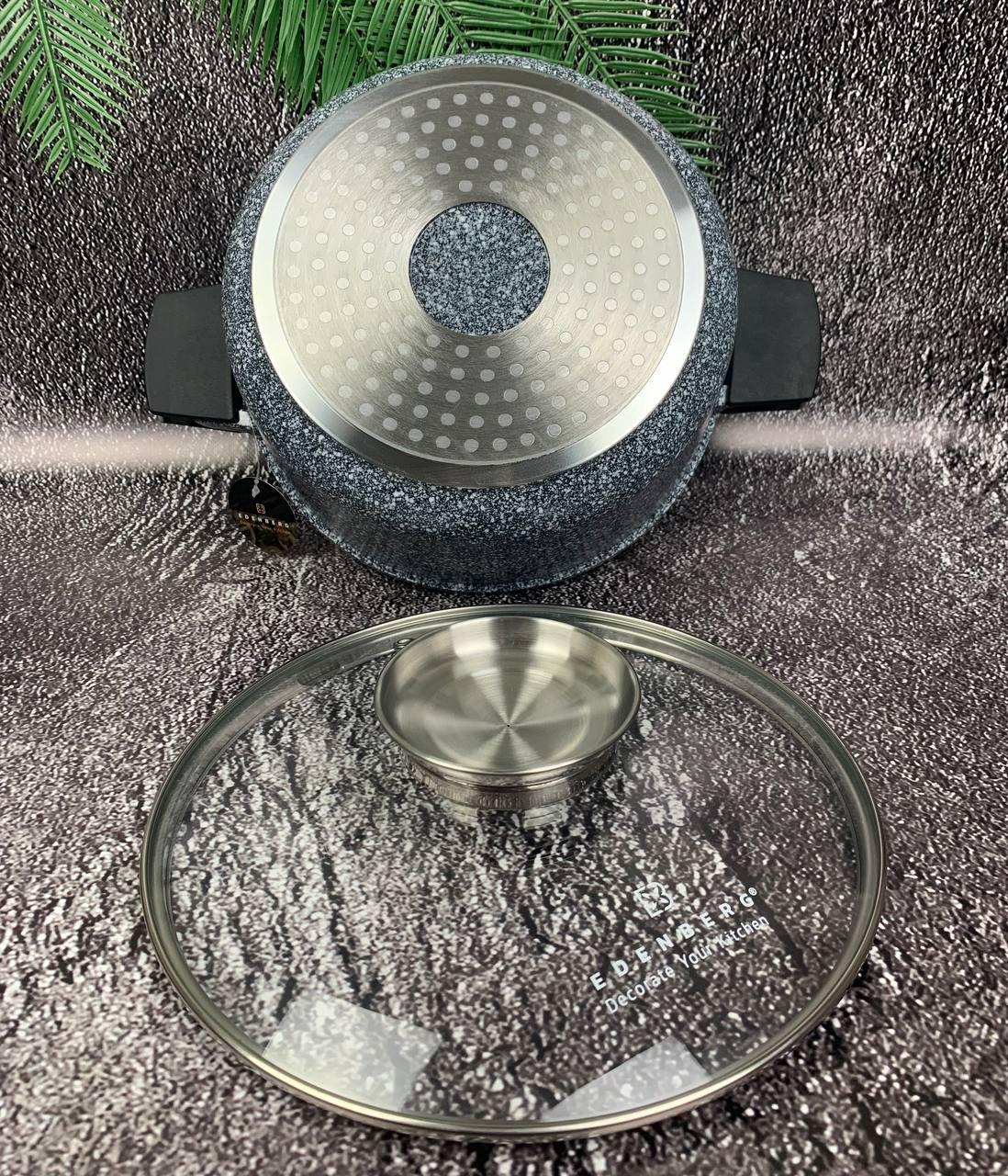 Кастрюля Edenberg с гранитным антипригарным покрытием 3,7 л 22 см (EB-3972) - фото 5 Кастрюля Edenberg с гранитным антипригарным покрытием 3,7 л 22 см (EB-3972) - фото 5