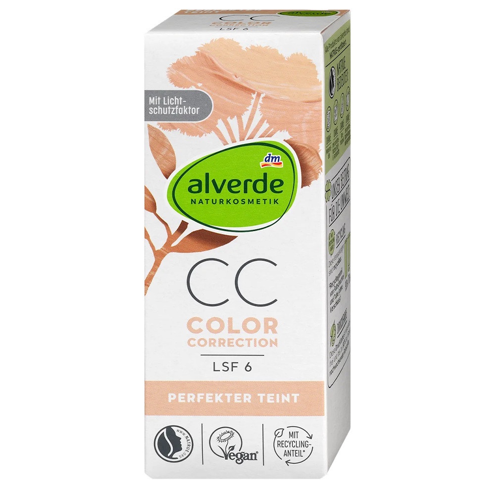 СС-крем Alverde Naturkosmetik для корекції кольору для всіх типів шкіри SPF 6 50 мл (EPI-15102025-153)
