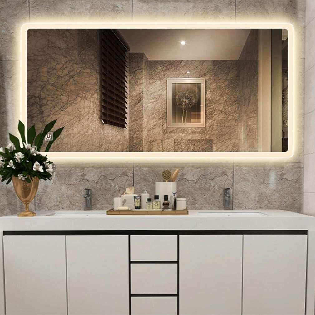 Дзеркало Dim Dzerkal LIVONA з LED-підсвіткою та сенсорним керуванням 80х60 см (9976)