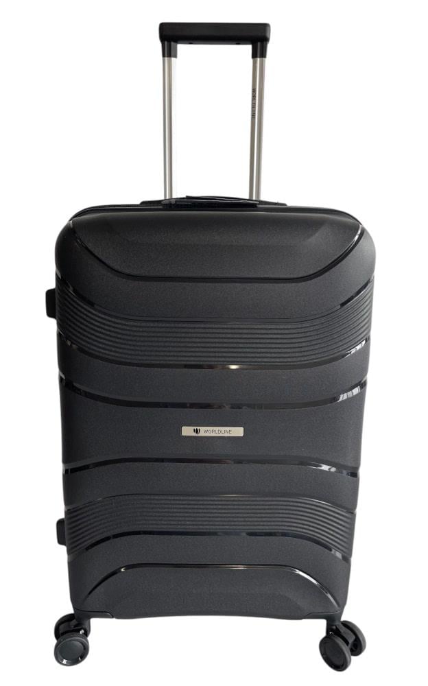 Чемодан средний AIRTEX Worldline 288 полипропилен M Черный