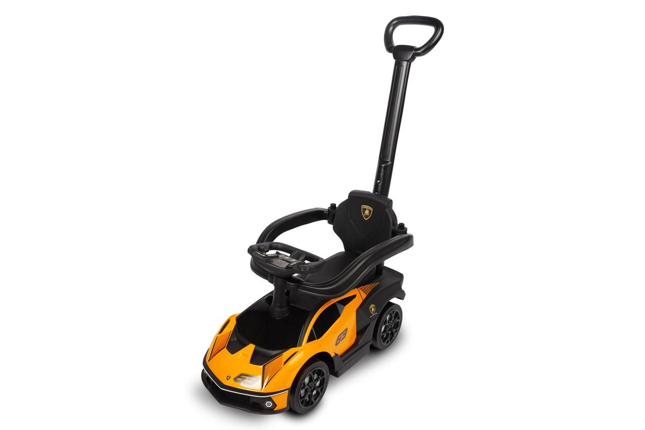 Машинка для катания Caretero Toyz Lamborghini Essenza с родительской ручкой Orange (1685716253)