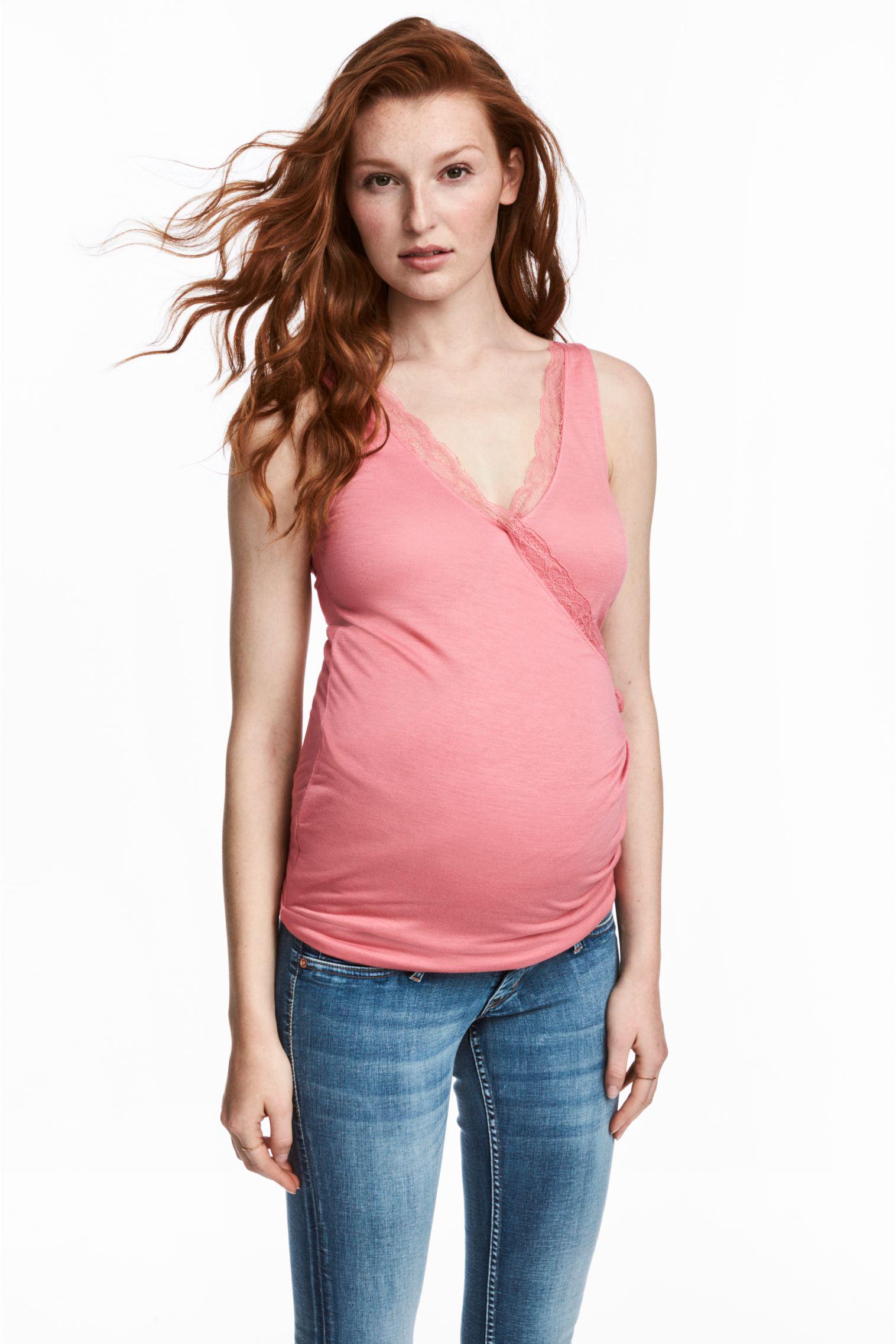 Майка женская для беременных L Винтажный розовый (5548355RP21)