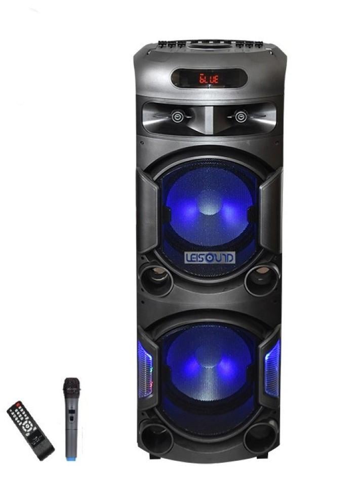 Колонка аккумуляторная Leisound partybox BIG c радиомикрофоном 300W USB/BT/FM