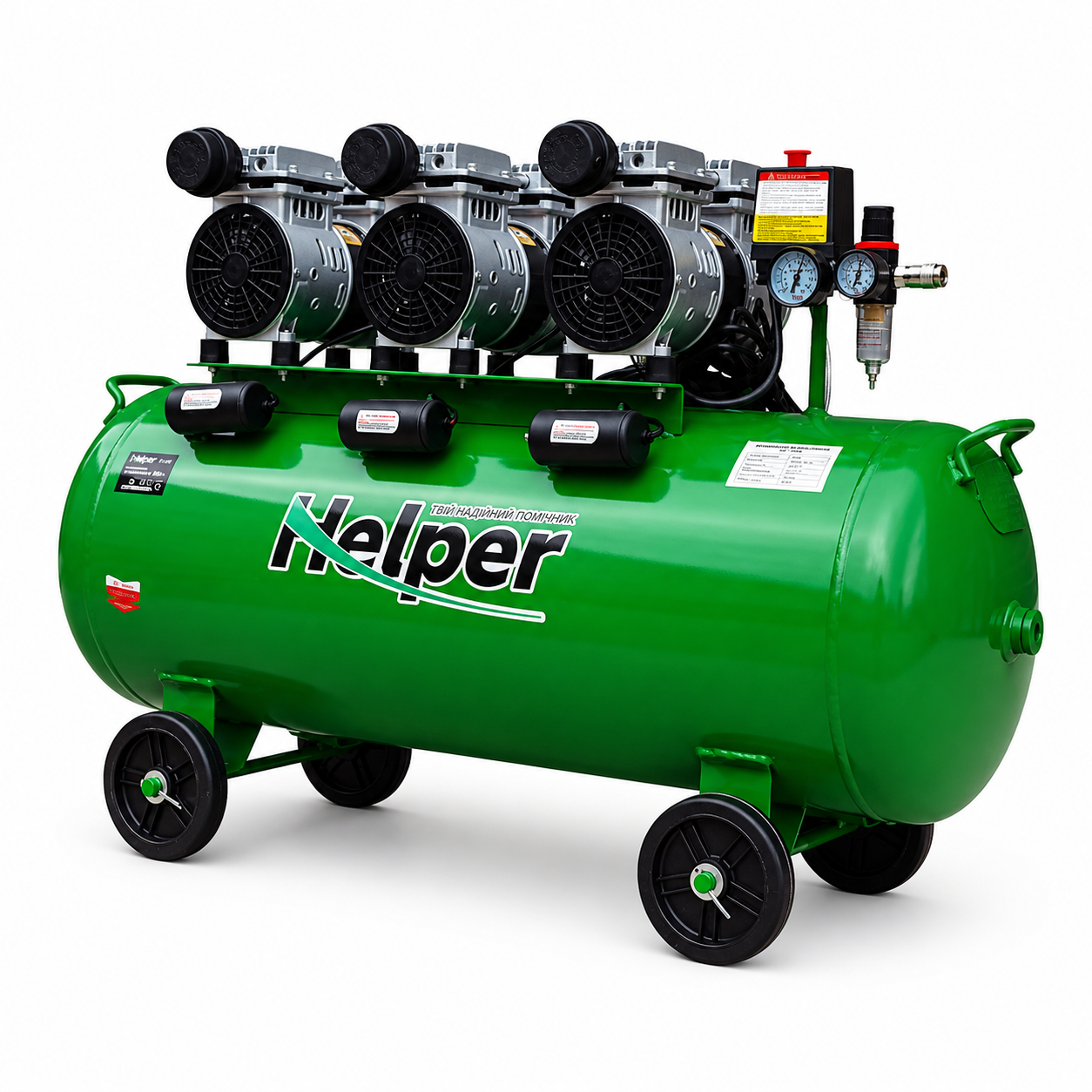 Компрессор Helper HP-1092 безмасляный 4500 Вт 100 л 10 л