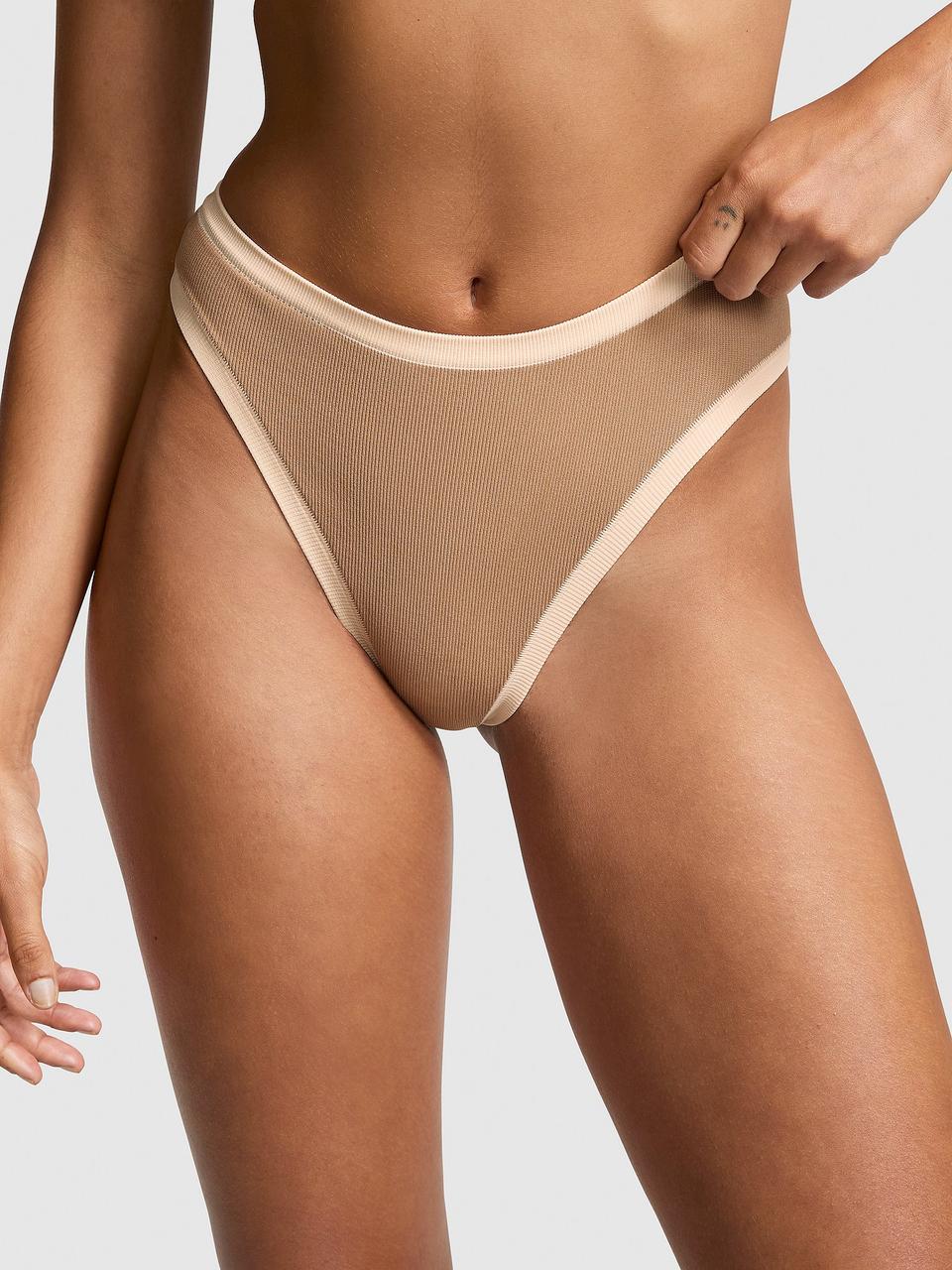 Трусики женские Victoria's Secret SEAMLESS BRAZILIAN L Бежевый (2426109671)