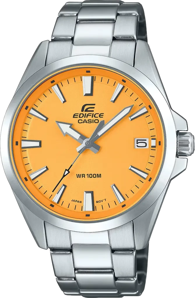 Наручные часы мужские Casio Edifice EFV-100D-9AVUEF со стальным корпусом/водозащитой 100 м Желтый (3100234259)