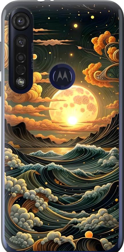 Чохол на Motorola G8 Plus Арт хвилі (6332u-1837-42517)