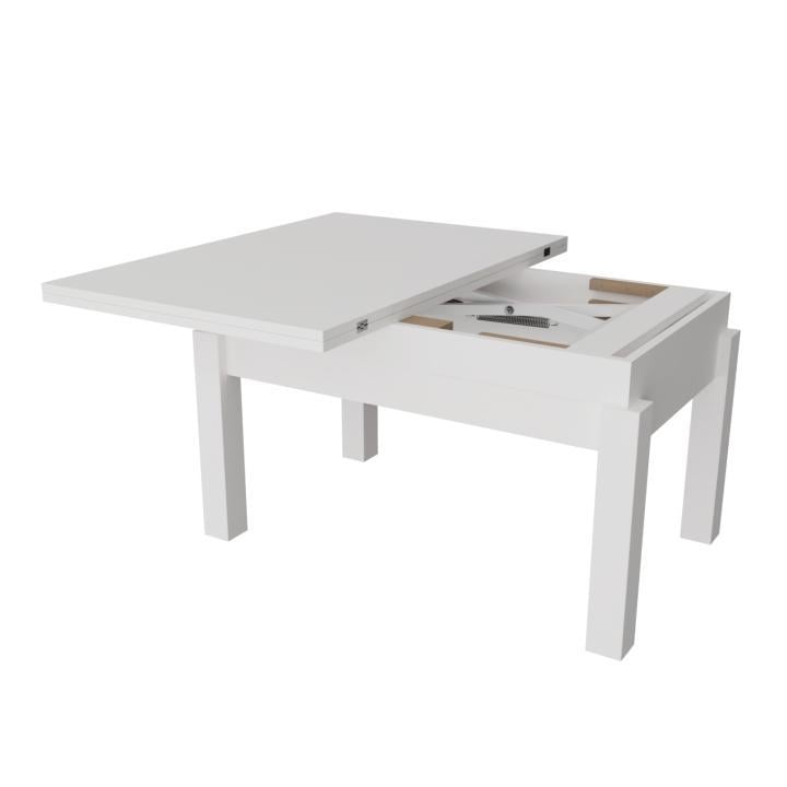 Журнальний стіл-трансформер Neman Баттерфлай дерево/ДСП Білий - фото 2