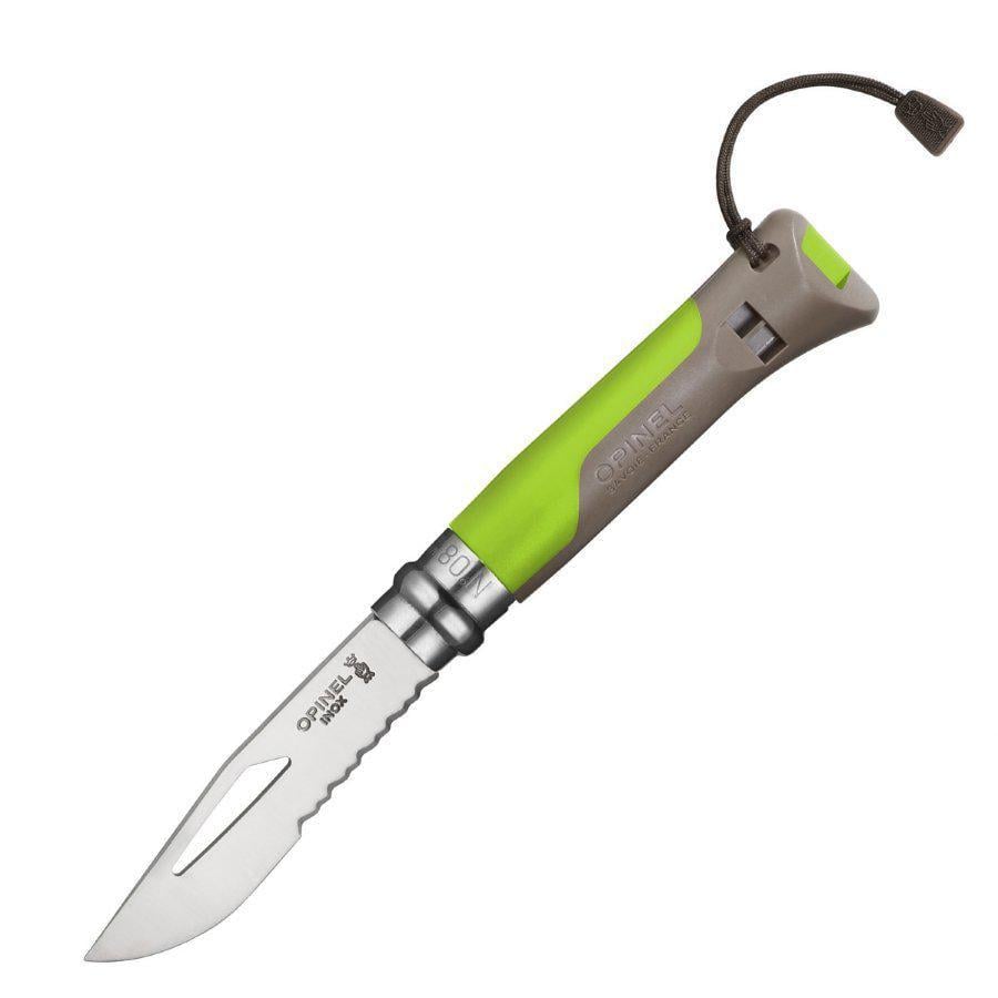Ніж мисливський Opinel 8 VRI Outdoor Earth Зелений (1013-204.65.85)