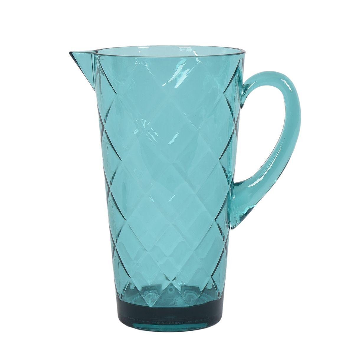 Кувшин Certified International Алмазные грани из акрилового стекла 2,1 л Бирюзовый (20432) - фото 5