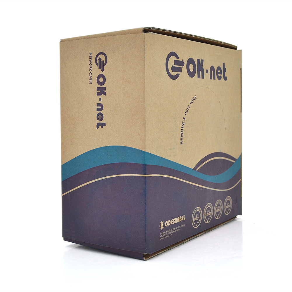 Кабель внутренний Одескабель UTP витая пара 5E КПВ-ОП 4х2x0,48 медный Ethernet 100 м (26498665)