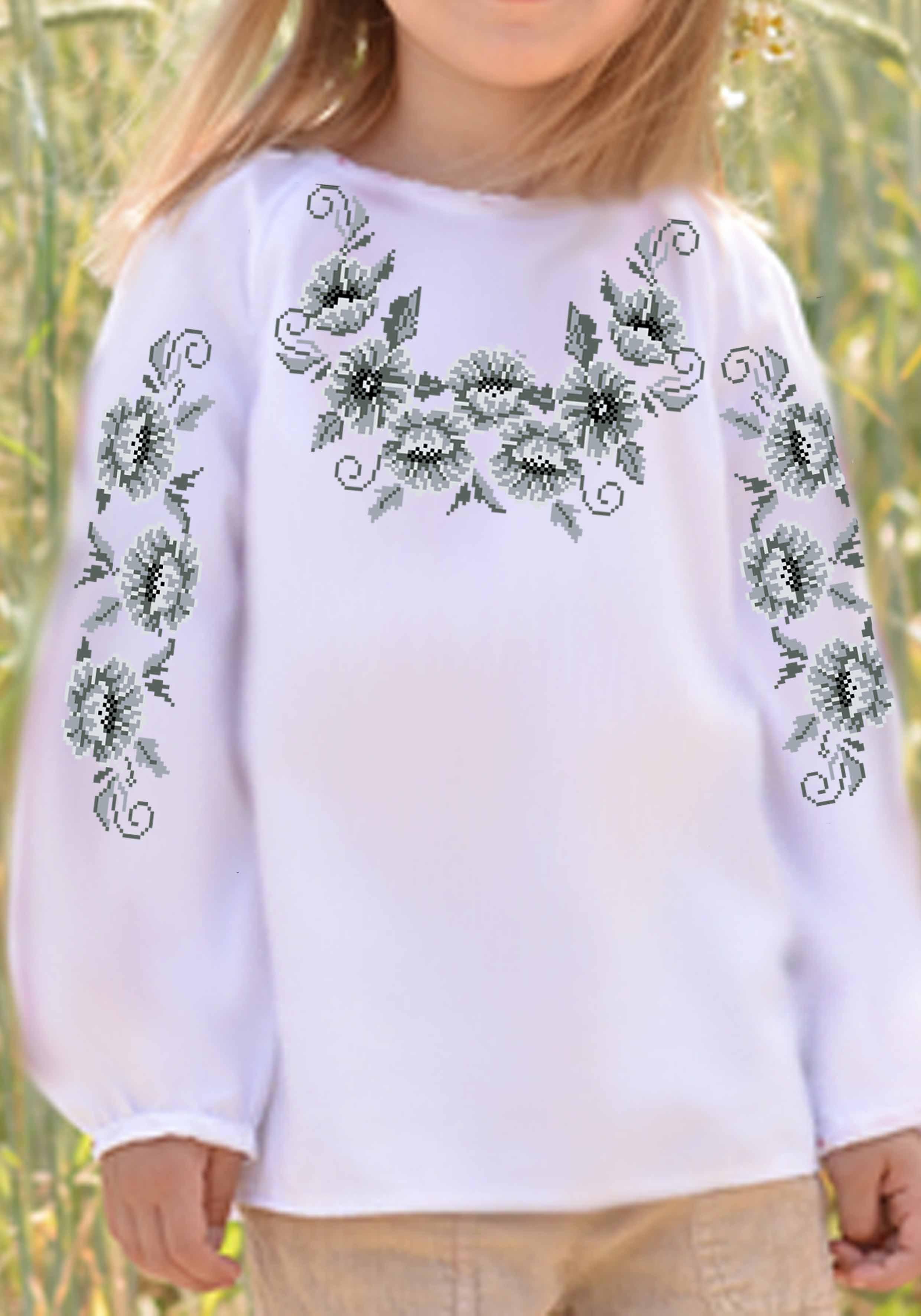 Заготовка для вышивки нитками/бисером для девочки домотканое полотно (СДД-14)