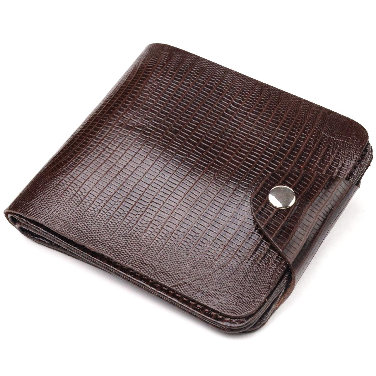 Портмоне мужское CANPELLINI Purse 21576 кожа Коричневый
