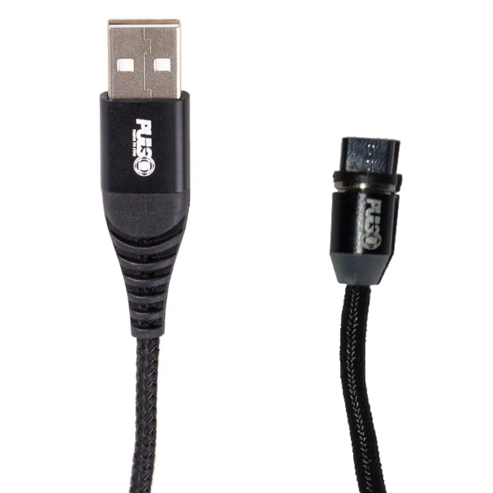 Кабель магнитный PULSO USB - Type C 2,4 A 2 м Black (MC-2302C BK)