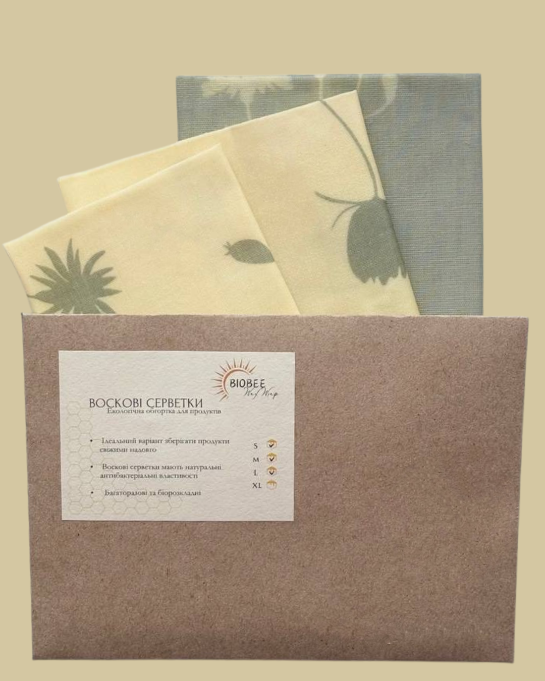 Вощанка для хранения продуктов BioBee 29 3 шт. (29)